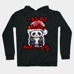 Funny Christmas Quote Panda Hoodie